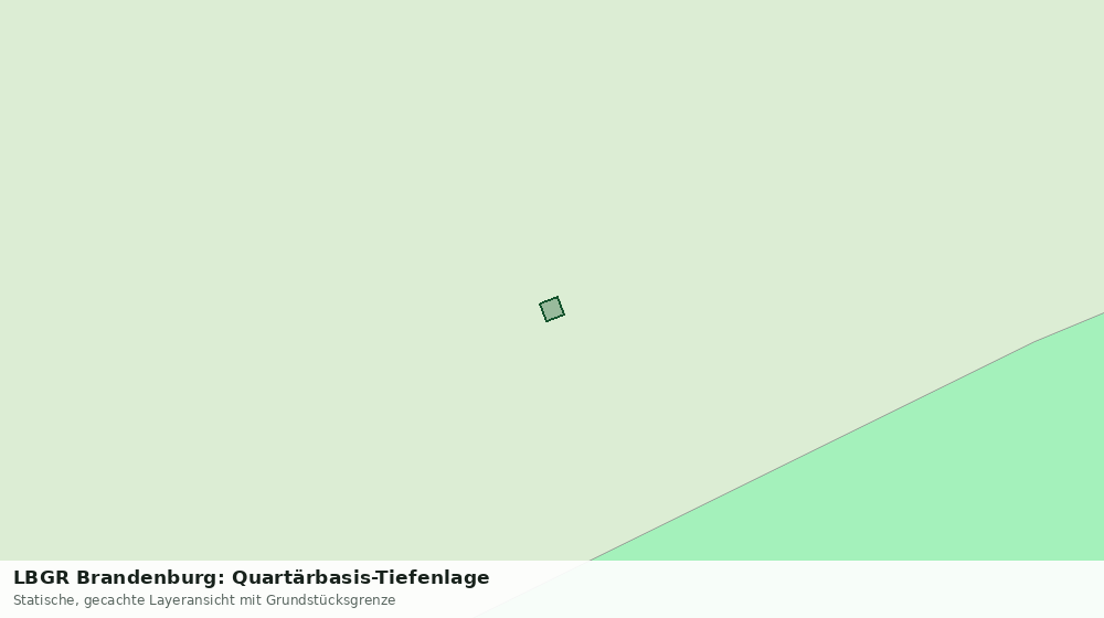 Statische Kartenansicht: LBGR Brandenburg: Quartärbasis-Tiefenlage