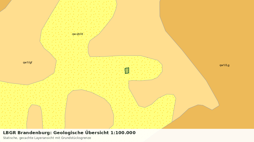 Statische Kartenansicht: LBGR Brandenburg: Geologische Übersicht 1:100.000
