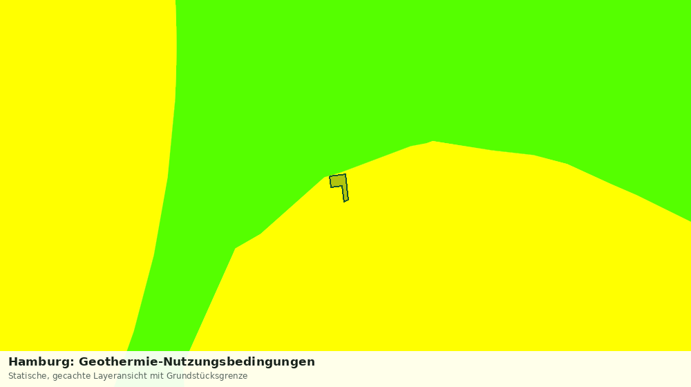 Statische Kartenansicht: Hamburg: Geothermie-Nutzungsbedingungen