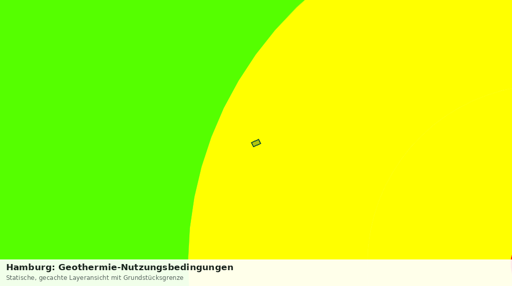 Statische Kartenansicht: Hamburg: Geothermie-Nutzungsbedingungen