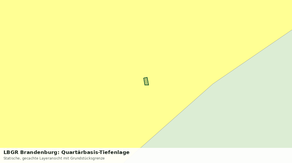 Statische Kartenansicht: LBGR Brandenburg: Quartärbasis-Tiefenlage