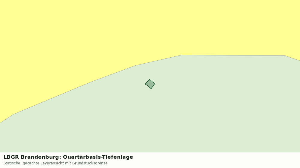 Statische Kartenansicht: LBGR Brandenburg: Quartärbasis-Tiefenlage