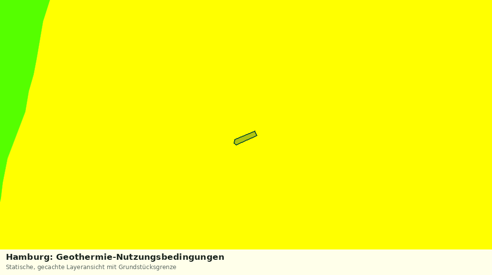 Statische Kartenansicht: Hamburg: Geothermie-Nutzungsbedingungen