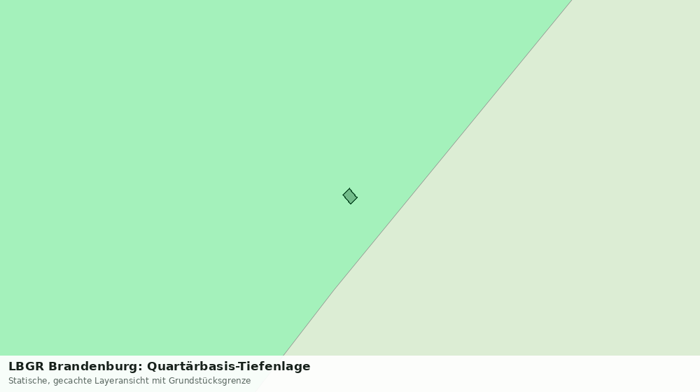 Statische Kartenansicht: LBGR Brandenburg: Quartärbasis-Tiefenlage