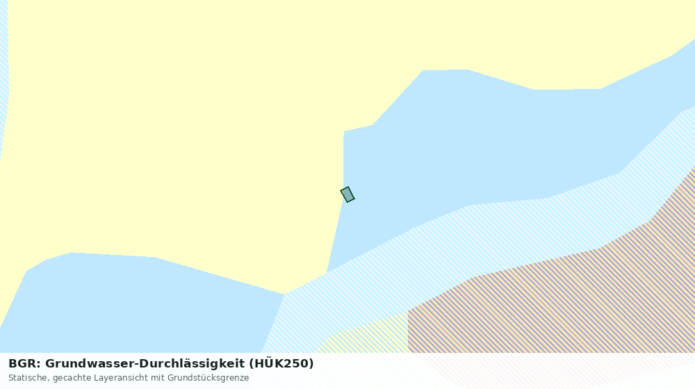 Statische Kartenansicht: BGR: Grundwasser-Durchlässigkeit (HÜK250)