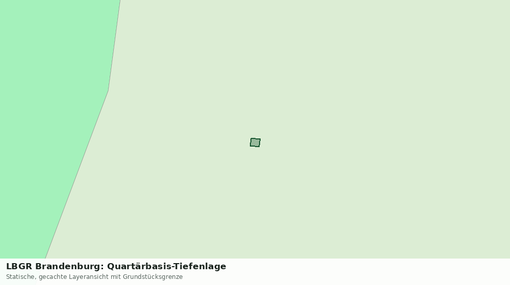 Statische Kartenansicht: LBGR Brandenburg: Quartärbasis-Tiefenlage