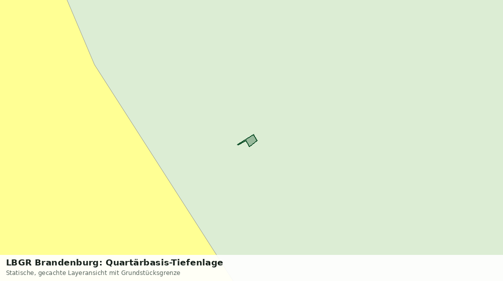 Statische Kartenansicht: LBGR Brandenburg: Quartärbasis-Tiefenlage