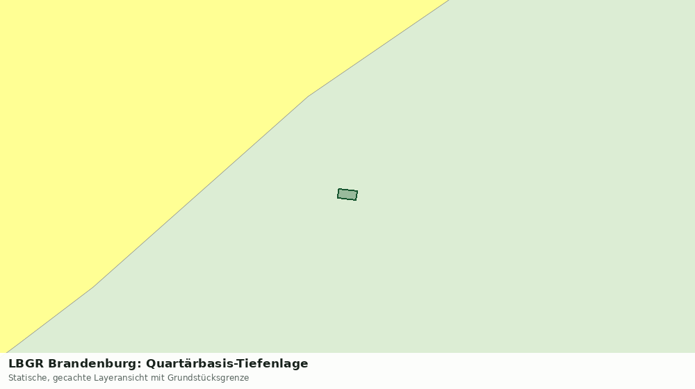 Statische Kartenansicht: LBGR Brandenburg: Quartärbasis-Tiefenlage