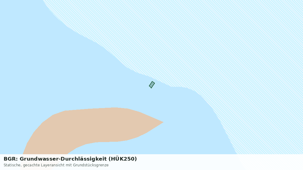 Statische Kartenansicht: BGR: Grundwasser-Durchlässigkeit (HÜK250)