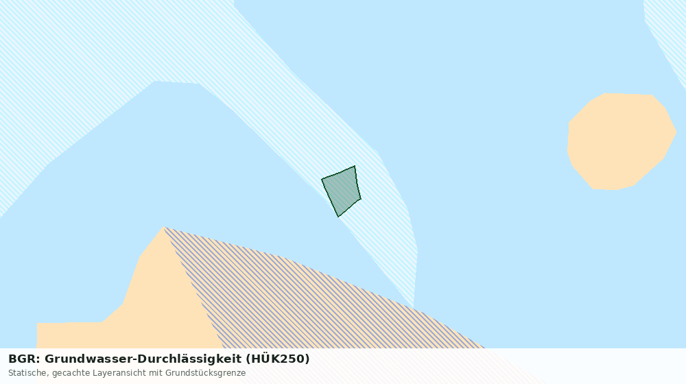 Statische Kartenansicht: BGR: Grundwasser-Durchlässigkeit (HÜK250)