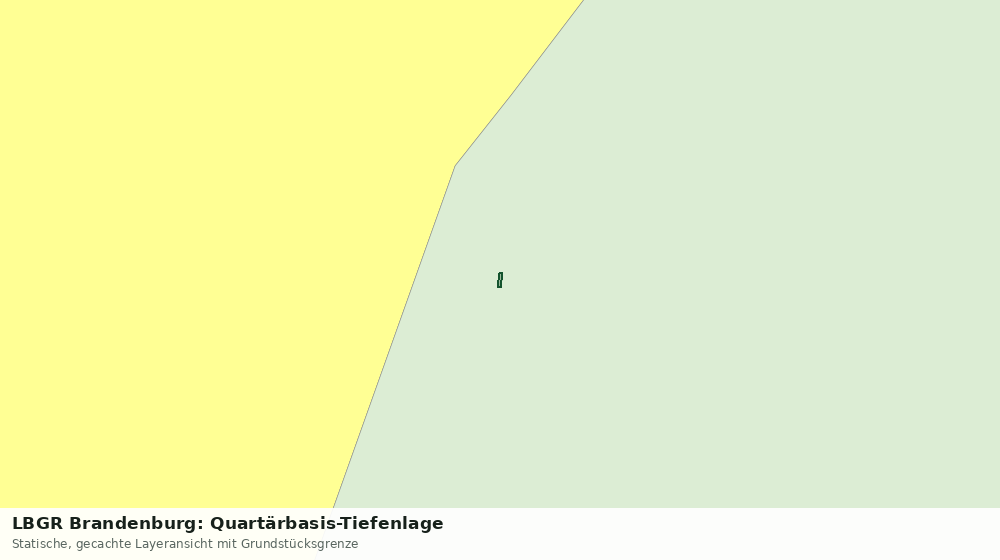 Statische Kartenansicht: LBGR Brandenburg: Quartärbasis-Tiefenlage