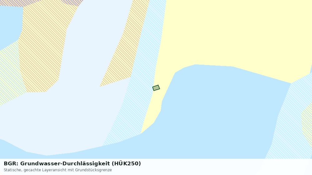 Statische Kartenansicht: BGR: Grundwasser-Durchlässigkeit (HÜK250)