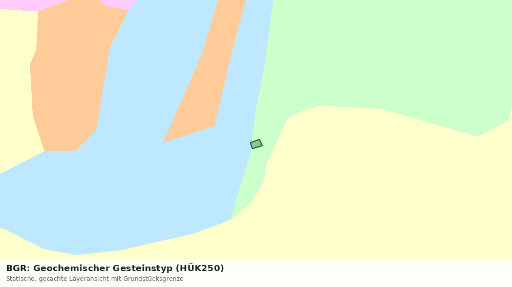 Statische Kartenansicht: BGR: Geochemischer Gesteinstyp (HÜK250)