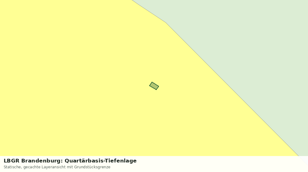 Statische Kartenansicht: LBGR Brandenburg: Quartärbasis-Tiefenlage