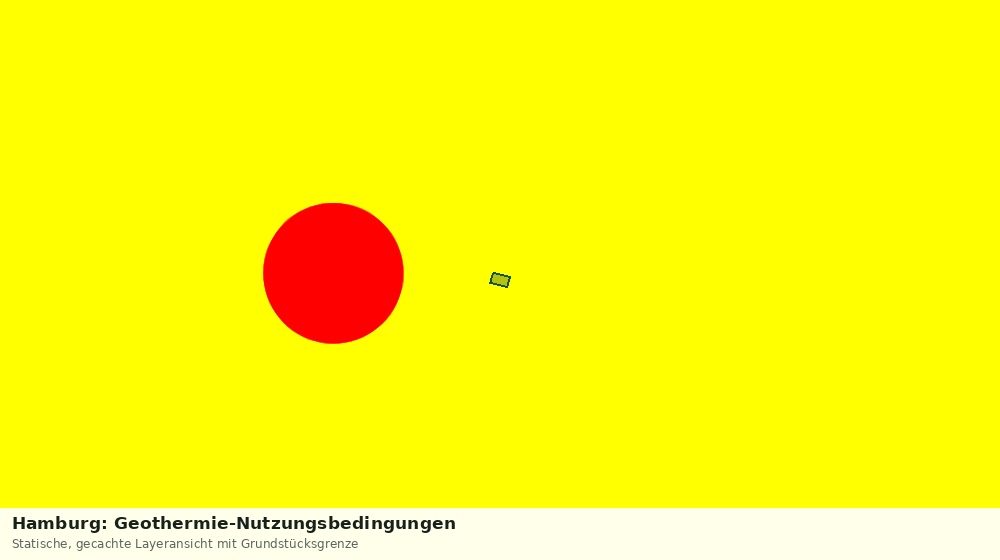 Statische Kartenansicht: Hamburg: Geothermie-Nutzungsbedingungen