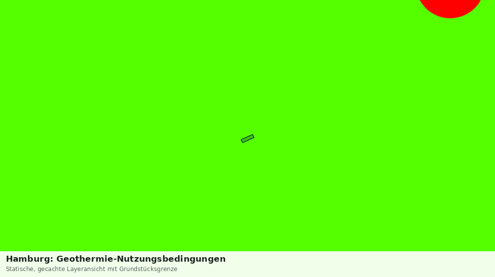 Statische Kartenansicht: Hamburg: Geothermie-Nutzungsbedingungen