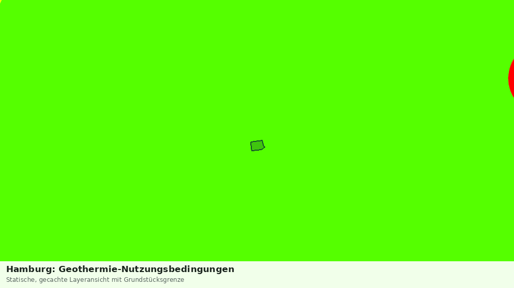 Statische Kartenansicht: Hamburg: Geothermie-Nutzungsbedingungen