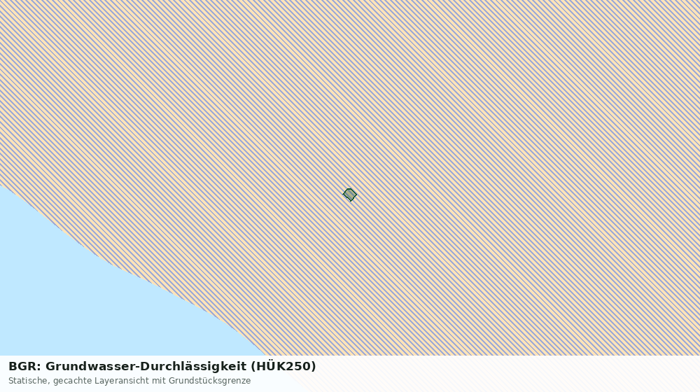 Statische Kartenansicht: BGR: Grundwasser-Durchlässigkeit (HÜK250)