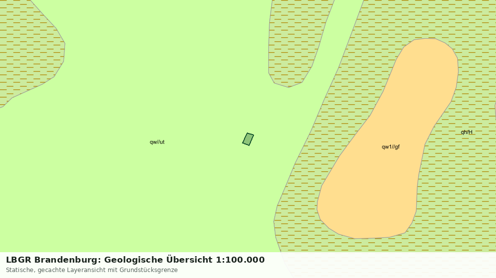 Statische Kartenansicht: LBGR Brandenburg: Geologische Übersicht 1:100.000