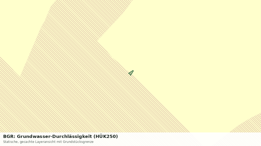 Statische Kartenansicht: BGR: Grundwasser-Durchlässigkeit (HÜK250)