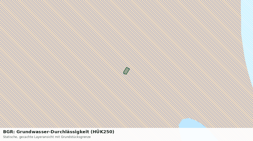 Statische Kartenansicht: BGR: Grundwasser-Durchlässigkeit (HÜK250)