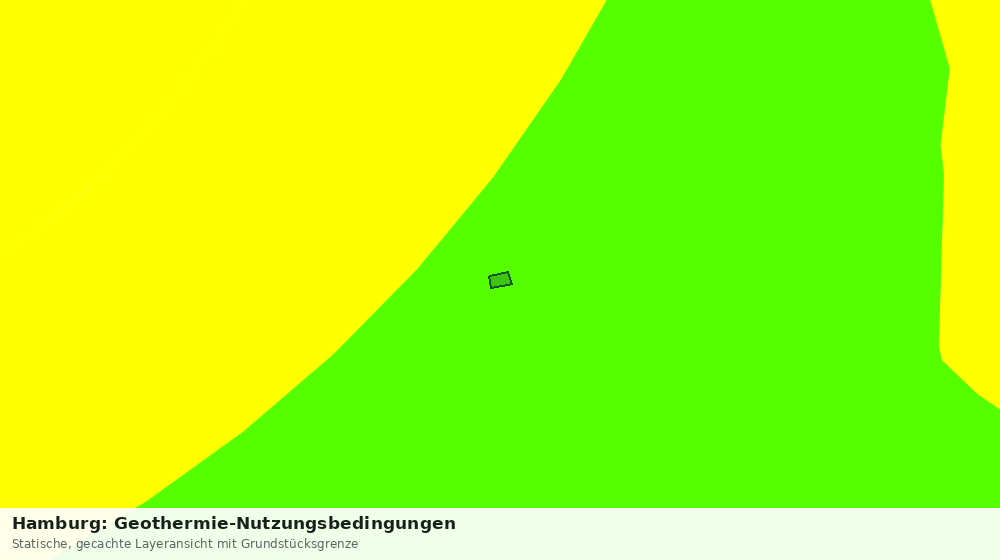 Statische Kartenansicht: Hamburg: Geothermie-Nutzungsbedingungen