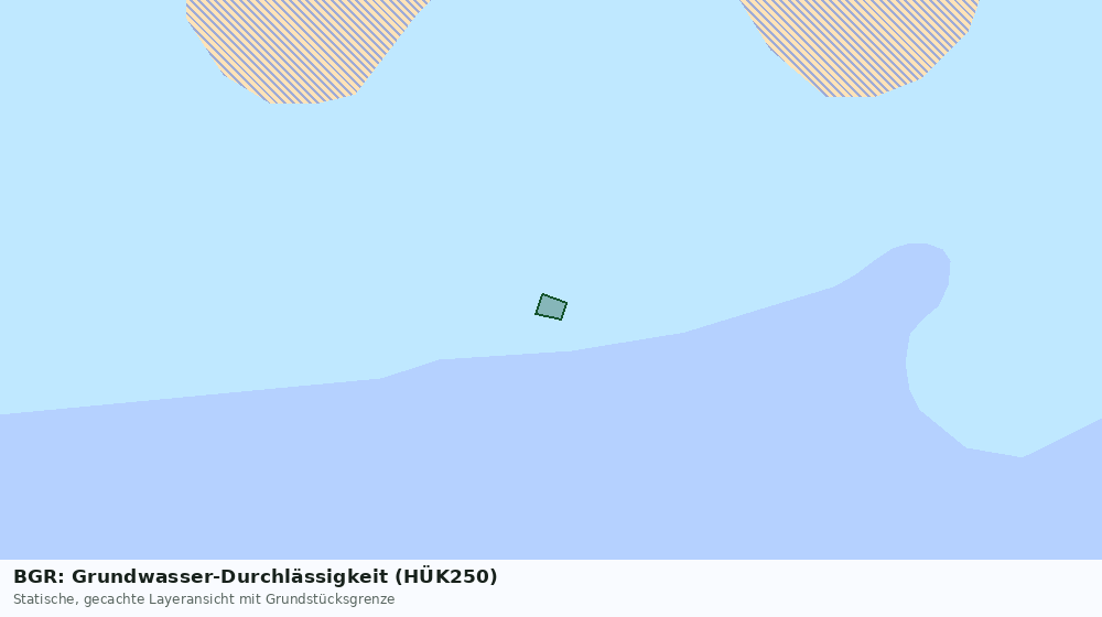 Statische Kartenansicht: BGR: Grundwasser-Durchlässigkeit (HÜK250)