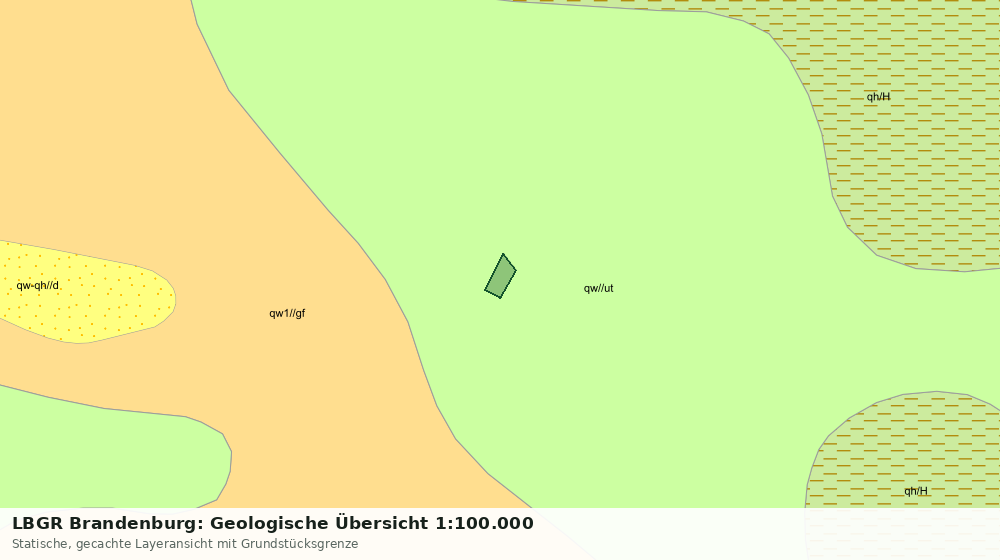 Statische Kartenansicht: LBGR Brandenburg: Geologische Übersicht 1:100.000