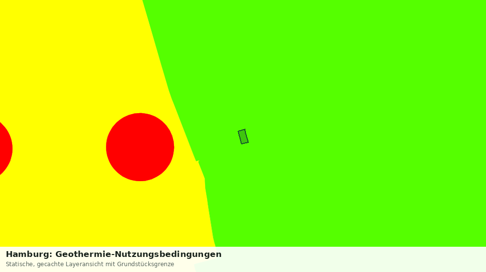 Statische Kartenansicht: Hamburg: Geothermie-Nutzungsbedingungen