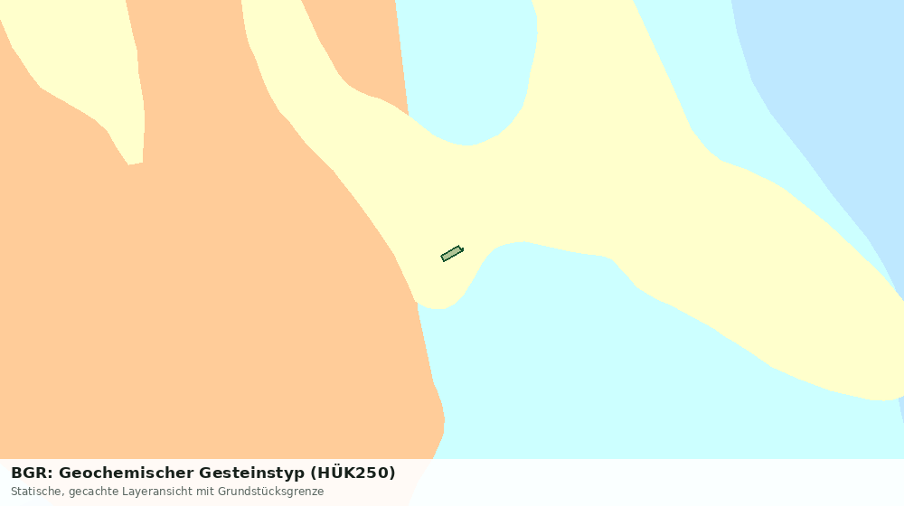 Statische Kartenansicht: BGR: Geochemischer Gesteinstyp (HÜK250)