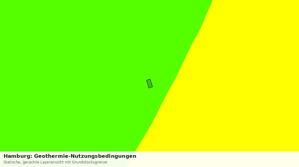 Statische Kartenansicht: Hamburg: Geothermie-Nutzungsbedingungen