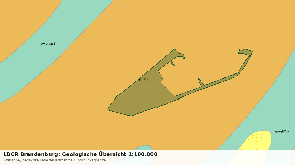 Statische Kartenansicht: LBGR Brandenburg: Geologische Übersicht 1:100.000