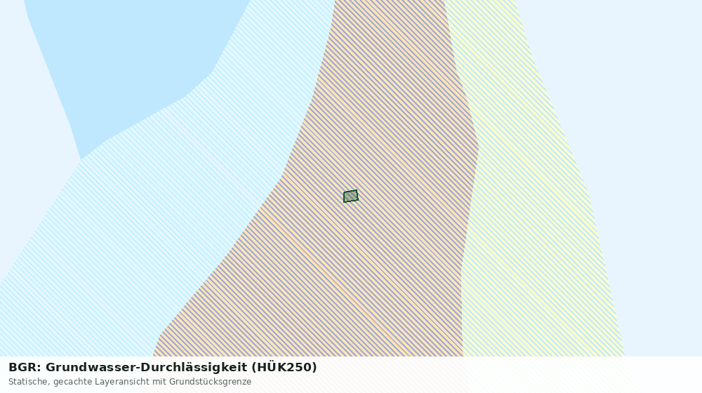 Statische Kartenansicht: BGR: Grundwasser-Durchlässigkeit (HÜK250)