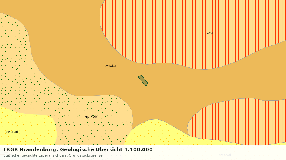 Statische Kartenansicht: LBGR Brandenburg: Geologische Übersicht 1:100.000