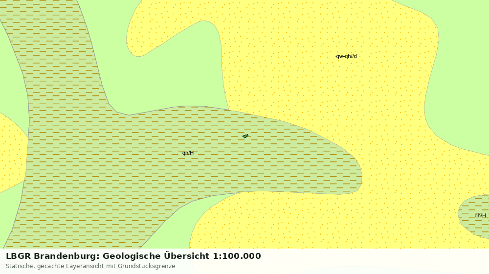Statische Kartenansicht: LBGR Brandenburg: Geologische Übersicht 1:100.000