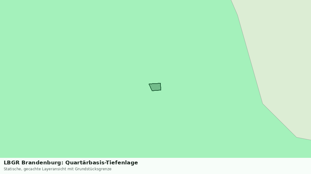 Statische Kartenansicht: LBGR Brandenburg: Quartärbasis-Tiefenlage