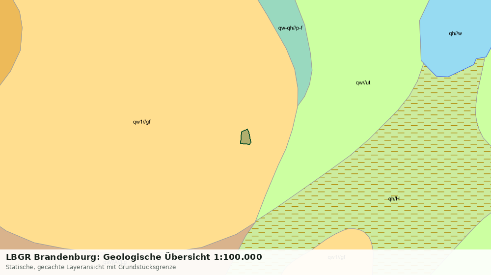 Statische Kartenansicht: LBGR Brandenburg: Geologische Übersicht 1:100.000