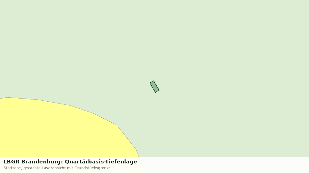 Statische Kartenansicht: LBGR Brandenburg: Quartärbasis-Tiefenlage