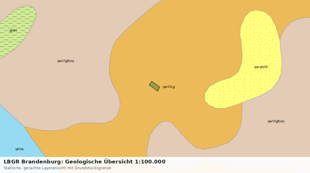 Statische Kartenansicht: LBGR Brandenburg: Geologische Übersicht 1:100.000