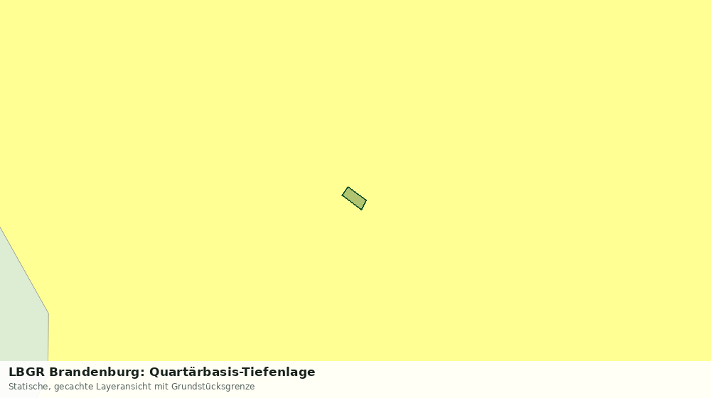 Statische Kartenansicht: LBGR Brandenburg: Quartärbasis-Tiefenlage