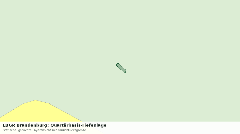 Statische Kartenansicht: LBGR Brandenburg: Quartärbasis-Tiefenlage