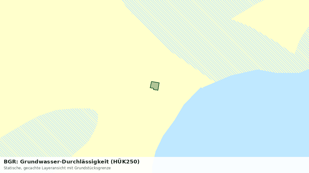 Statische Kartenansicht: BGR: Grundwasser-Durchlässigkeit (HÜK250)