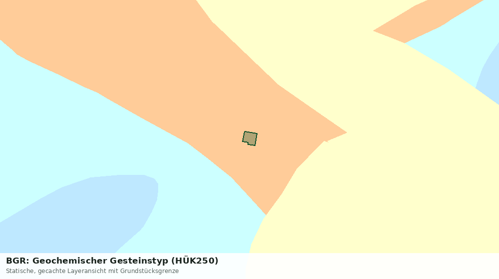 Statische Kartenansicht: BGR: Geochemischer Gesteinstyp (HÜK250)