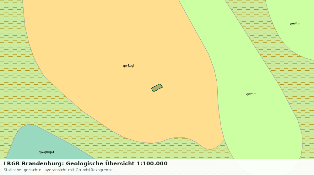 Statische Kartenansicht: LBGR Brandenburg: Geologische Übersicht 1:100.000
