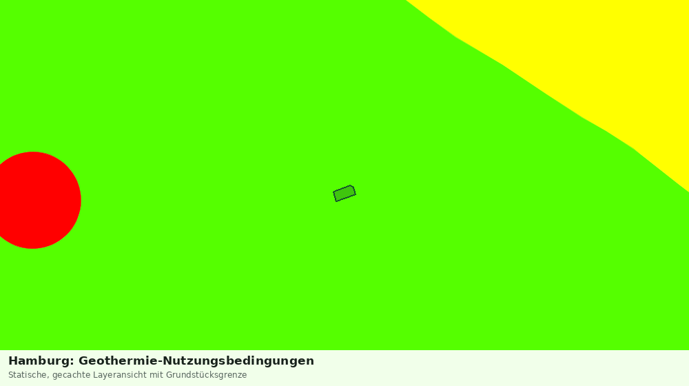 Statische Kartenansicht: Hamburg: Geothermie-Nutzungsbedingungen