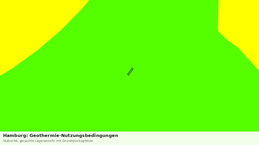 Statische Kartenansicht: Hamburg: Geothermie-Nutzungsbedingungen