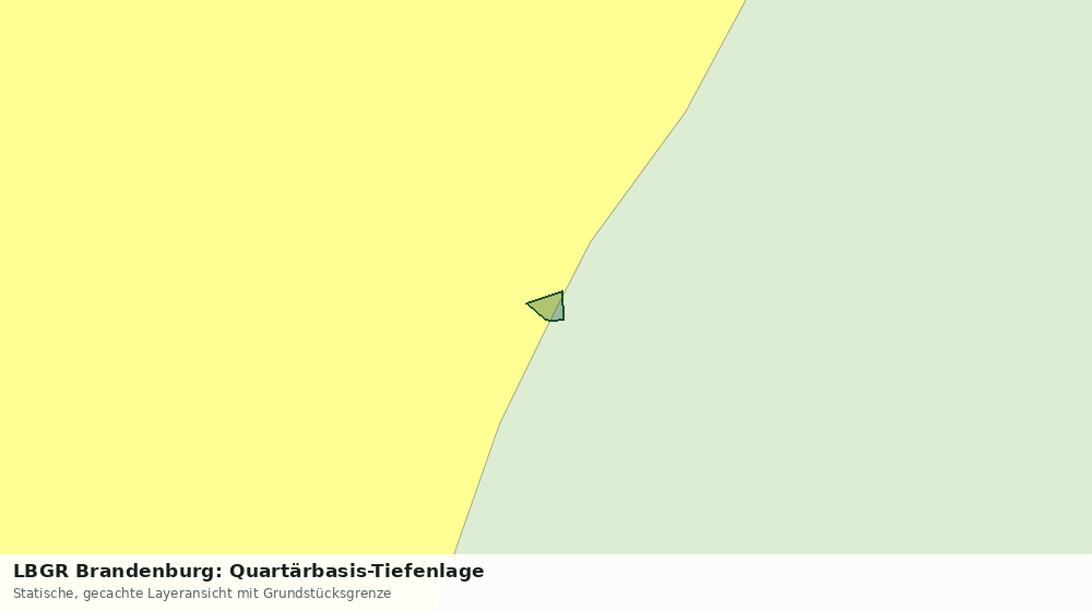 Statische Kartenansicht: LBGR Brandenburg: Quartärbasis-Tiefenlage