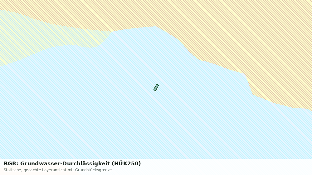 Statische Kartenansicht: BGR: Grundwasser-Durchlässigkeit (HÜK250)