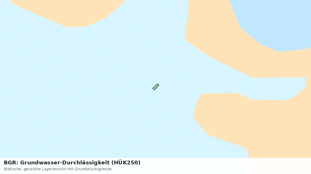 Statische Kartenansicht: BGR: Grundwasser-Durchlässigkeit (HÜK250)