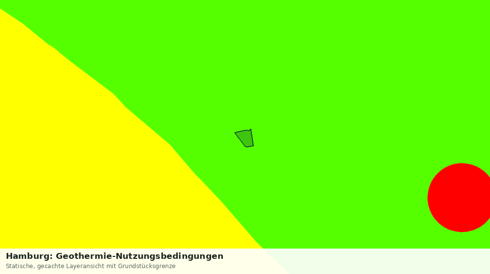 Statische Kartenansicht: Hamburg: Geothermie-Nutzungsbedingungen